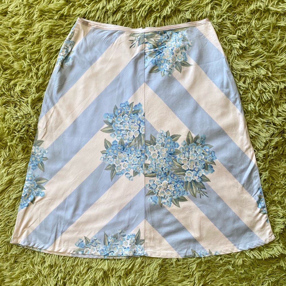 Floral & Striped Cottagecore Skirt